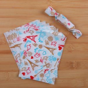 Gift Wrap Pcs/lot Blue Line Windmill Red Iron Tower Bird Willow Branches With Lines Flying Notes Party Nougat Wrapping PaperGift