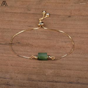 Bedelarmbanden natuurlijke jades stenen single nugget kralen handgemaakte armband vrouwen mala goud genezen chakra braceletcharm lars22