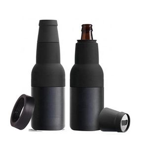 Garrafa de cerveja Canecas mais frias canecas Tumbllers A vácuo com isolamento de paredes duplas de aço inoxidável garrafas de vinho refrigerador com abridor SXMY4