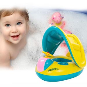 Pool & Accessories Baby Swimming Ring Inflatable Infant Armpit Floating Kids Swim Circle Bathing Double Raft Rings ToyPool