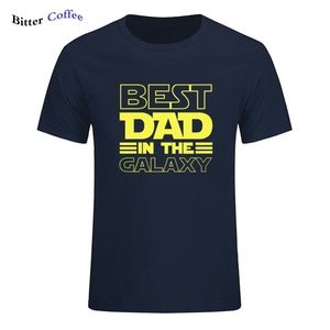 Camiseta de papá en la galaxia, regalo divertido del Día del Padre, regalos de cumpleaños para hombres, camiseta de algodón de verano para marido, camiseta 220521