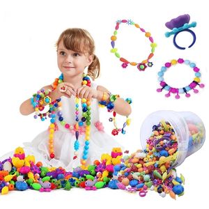 Pop Beads Jewelry Making Kit Arts And Crafts for Girls Year Old Kids Toy DIY Set Christmas Birthday Gift Girl
