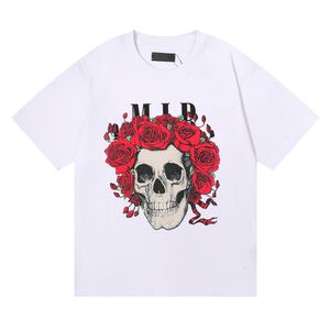 High Street Summer Designer T Shirt Men Women Fashion Skull Print Streetwear Hip Hop Oversize T-Shirts Men's Casual Cotton Top polos Tees S-XL