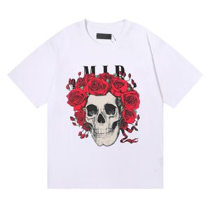 High Street Designer T-shirt Herr Dam Mode Dödskalletryck Streetwear Hip Hop Oversize T-shirts Herr Casual Pikétröja i bomull T-shirts S-XL