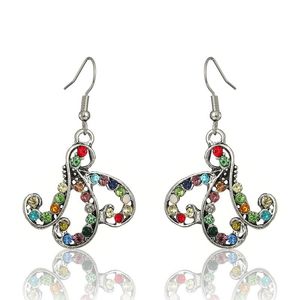 Octopus Dangle Hanging Earrings for Women Girls Thailand Jewelry Boho Colrful Crystal Rhinestone Earrings Accessories