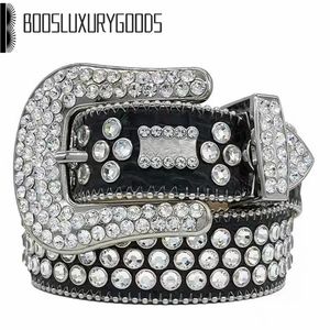 2023 Designer BB Cintura Cinture Simon per uomini Donne Diamond Diamond Cintura Nera su nero Blu Multicolour