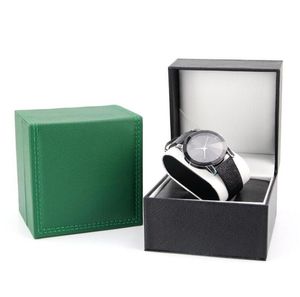 PU-Lederuhr-Geschenkbox, Schmuckarmband-Aufbewahrungskoffer mit abnehmbarem Kissen, Armbanduhr-Organizer, Präsentationsboxen