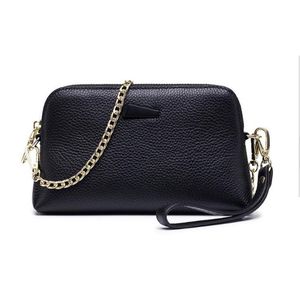 Bolsas de noite a primeira camada de couro da Europa Feminino Small Bag Smão