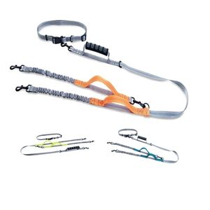 Mãos livres Two Dog Leash para executar o cabo de elasticidade refletivo de cabeça dupla com o cinto de cintura cl166 y200515