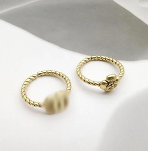 Wysokiej jakości projektant ringu biżuteria luksus proste splot pierścionki mody damskie kwiaty