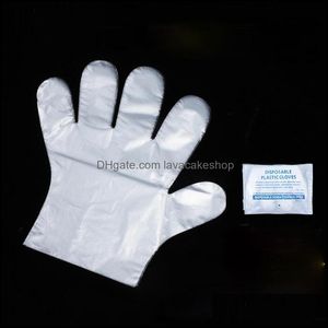 Wholesale large disposable gloves resale online - Disposable Gloves Kitchen Supplies Kitchen Dining Bar Home Garden Food Plastic Large For Restaurant Bbq Eco Friendly Thicker Pe