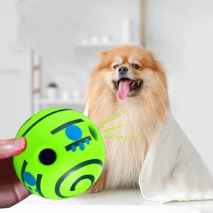 لعبة الكرة الصوتية الصوتية 11 سم مقاومة للعض أسنان كبيرة الكلاب الصغيرة Teddy Golden Retriever Pet Rolling Sound Balls PVC آمنة