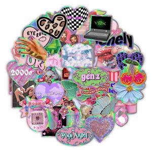 103050PCS Vintage Laser Leopard Love Y2k Stickers Aesthetic Motorcycle Travel Luggage Guitar Skateboard 2000s Sticker Decal 220815