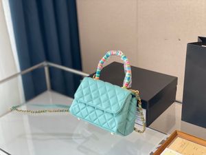 Designer-Luxus-Einschulter-Crossbody-Tasche mit Kette und Klappe für Damen, Unterarm-Bankett-Geldbörse, 22 cm, 14 cm