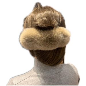 Klipsy do włosów barrettes moda prawdziwych rex fur kobiet puszyste zużycie głowy akcesoria włosy