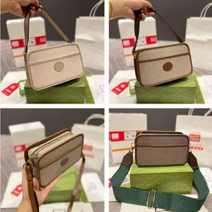 Bolsa de cintura Neo Vintage Canvas Men Women Messenger Bag Fashion Shoulder Crossbody Bags Ophidia Designer Luxury Handbags Phone Camera Purses Have