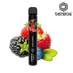 Tastefog Wholesale usa e getta per vape pod 800 sbuffi TPD approvato 11 sapori di frutta vape vape pacchetto spagnolo inglese personalizza