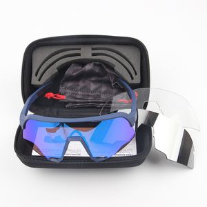 Óculos de sol de ciclismo polarizado masculino S3 S2 100 Sports Bike s UV400 Bicycle Eyewear 3 Lens Women Bike Accessories With Box Outdoor Goggles