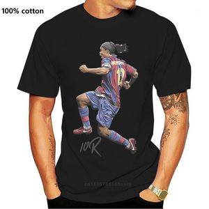 Мужские футболки Ronaldinho Premium Quality иллюстрированная футболка '' R10 