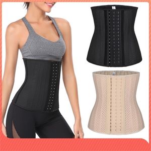 Cintura fitness Corsetto in lattice Sport Addome Guarnizione in vita Dopo il parto Guaine Shapewear Cintura dimagrante Body Shaper 220524