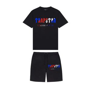 Trapstar Erkek Moda Kısa Kollu T-Shirt Trailtsuit Setleri Harajuku Tops Tee Komik Hip Hop Renk T Shirtbeach Sıradan Şort Seti 220609