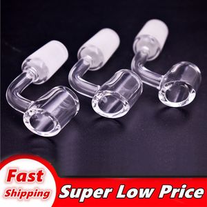 10 adet Kadın Erkek 10 14 18 Mm Kuvars Çivi 4mm Kalın 45 90 Derece % 100% Saf Kuvars Banger Tırnak Domeless Bong Sigara Boru Aksesuarları