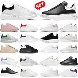 Skor designer kvinna sko läder spets upp män plattform överdimensionerade sneakers vita svarta kvinnor lyxiga sammet mocka chaussures de espadrilles 35-48