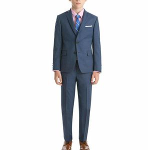 Personnalisez les vêtements de cérémonie pour garçon en ivoire robes de filles de fleur revers cranté tenue de garçon Costume Homme garçon costumes formel enfant Tuxedos