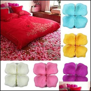 Decorative Flowers Wreaths Festive Party Supplies Home Garden 5500Pcs/Bag 5X5 Cm Big Artificial Silk Rose Petals Romantic Diy Valentine Da