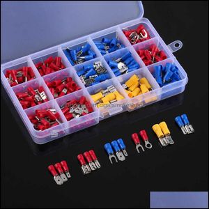 280Pcs Assorted Male Female Terminal Insated Terminals Electrical Crimp Spade Wire Connector Kit Set For Home Marine Motive Drop Delivery