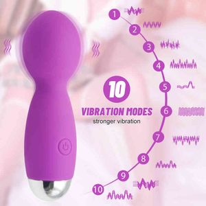 Sex toy s masager Round Head Vibrating Stick Female Masturbation Massage Adult Fun Products Straight ADDC C3QC