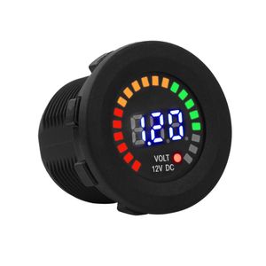 Auto-Styling 12 V Motorrad Voltmeter Messgerät Auto LED Digitalanzeige Voltmeter Wasserdicht Spannung Schwarz Neu