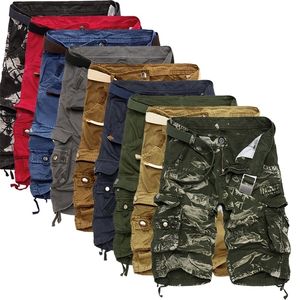 Sommer Camouflage Reine Baumwolle Kleidung Bequeme Männer Taktische Camo Cargo Shorts 220630