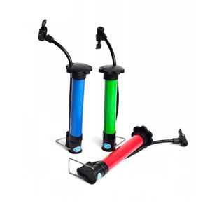 Mini bomba de bicicleta de bicicleta plástico multifuncional portátil bomba manual bomba de futebol inflador de basquete inflador válvula mtb bomba de ciclismo