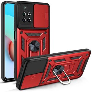 Xiaomi Redmi için Kılıflar 10 Başbakan Redmi10 6.5 Inç Durumda Slayt Pencere Lens Koruma Halkası Tutucu Darbeye Zırh TPU Çamurluk Arka Kapak