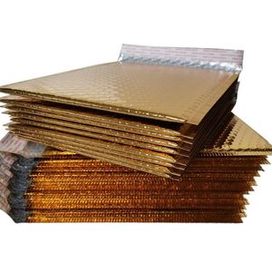 Gift Wrap 50/30/10/5PCS Gold Plating Paper Bubble Envelopes Bags Mailers Padded Envelope Mailing Bag Different QuantityGift