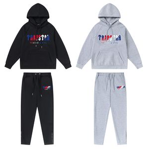 Trapstar designer set maschile set pile sport sportsuitsuitsuit da asciugamano lettere da donna con cappuccio da uomo con cappuccio e pantaloni