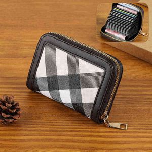 Stripe Simple Card Bag Stor kapacitet Multi -kort Drivrutiner Licensjacka Herr- och kvinnors noll plånbok Integrerad utsökta och kompakt 220721