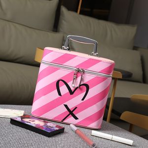 Bolsa de maquiagem rosa sugao bolsa de higiene saco de higiene pessoal feminina moda de alta qualidade maquia
