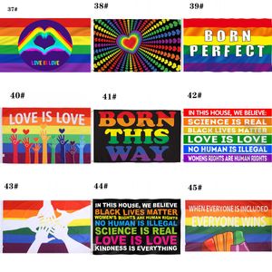 90x150cm homosexuelle Philadelphia Philly LGBT Gay Pride Regenbogenflagge Home Decor Gay Friendly LGBT Flag Banner CPA4205 0323