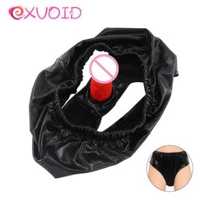 Wholesale vaginal plug for women resale online - EXVOID Silicone Penis sexyy Underpants Dildo Underwear Panties sexy Toys for Women Erotic Female Masturbation Outdoor Vaginal Plug