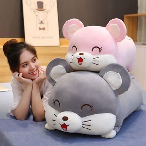 40/50/90cm Soft Love Pig Mouse Hamster Plelow Pillow recheado almofada de animal fofo chinês mouse brinquedo boneca de aniversário garoto lj201126