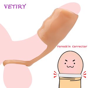 Penis Rings Anti-fall Male Foreskin Corrector Cock Ring Delay Ejaculation Enlargement Stretcher Adult sexy Toys for Men