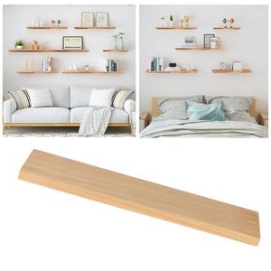 Hooks & Rails Holders Wall Shelf Home Office Floating Bar Living Room Rustic Decorative Bracket Wood Board Bedroom Bathroom Craft Organizer