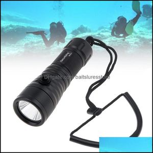 Original Flashlights Torches Hiking And Sports Outdoors Diving With Degrees Narrow Beam Lumen Side Key Switch Underwater Dive