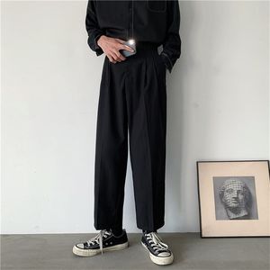 Retro Straight-ben Pants Men's Casual byxor Jogging Man Korean Fashion Trend Loose Wide-Ben Pant Streetwear High Quality 201126