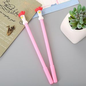 Gel Pens 36 Pcs Creative Stationery Silicone Cock Head Cute Cartoon Student Office Supplies Sign Wholesale