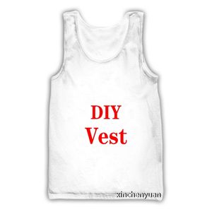 3D Print Men s Tank Top Create Your Own Customer Design Anime P o Star Volete Singer Pattern DIY Vest 220707