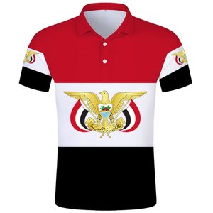 Yemen Polo Shirt Diy Free Custom Made Name Yem Polo Shirt Nation Flag Ye Islam Arabi Arab Country Republic Print Po Clothing 220702