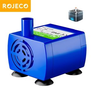 Rojeco Водяной насос Pet Cat Fountain Светодиодные Аксессуары Для Аксессуары Для Питьера для кошек Цветок Питьевой Чаша Диспенсер 220323